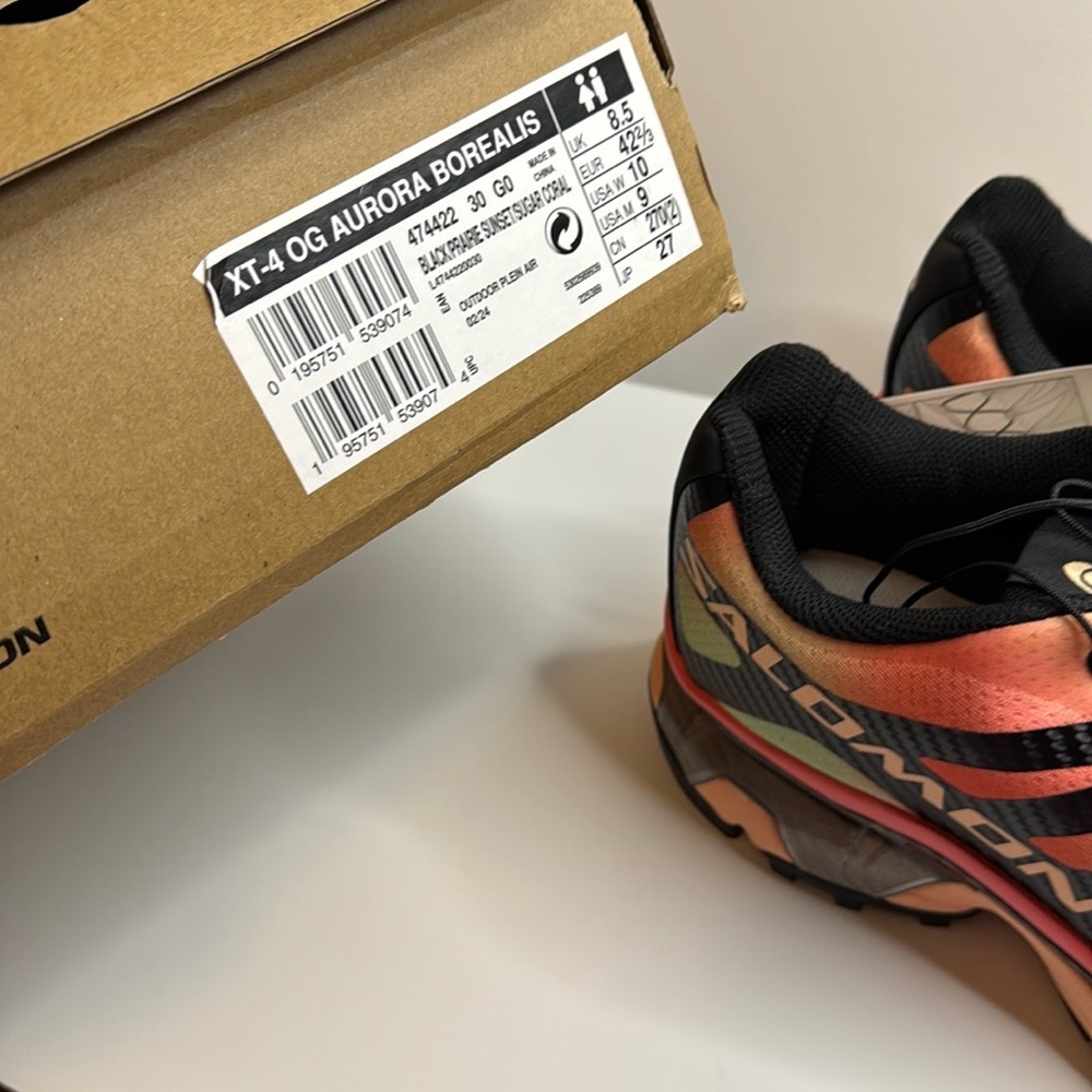 Salomon XT-4 OG Aurora Borealis Sneakers Men’s 9 US or Women’s 10 US - Picture 12 of 12
